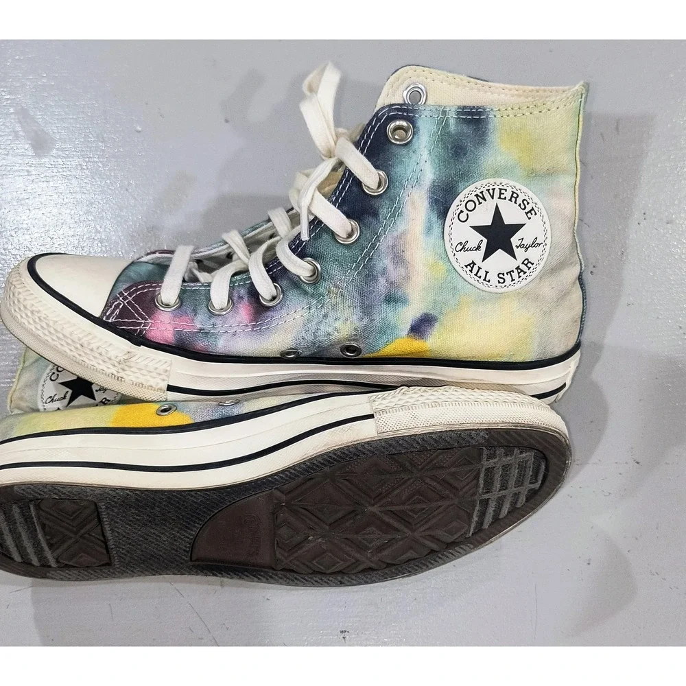 Converse Chuck Taylor All Star High Top Tie Dye Sneakers Unisex Mens 6 Womens 8 - Picture 2 of 10